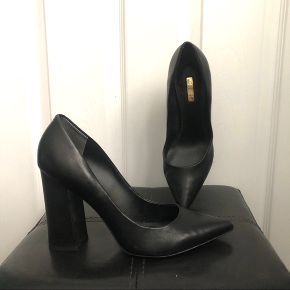 Guess Shoes - Guess black heel shoe with point toe size 9